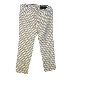 Banana Republic Sloan black cream pants